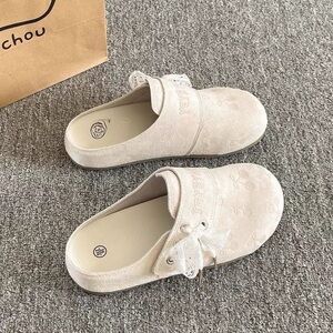 SHEIN Cream Slip-On Shoes